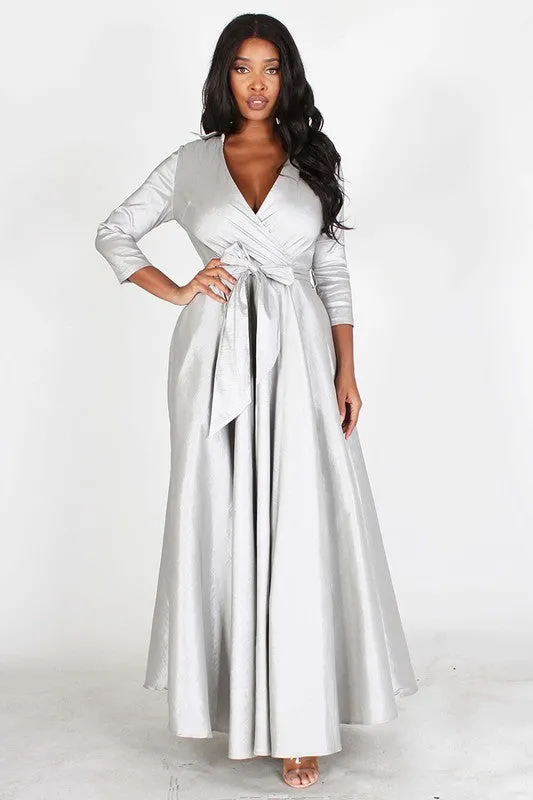 Taffeta Maxi Dress