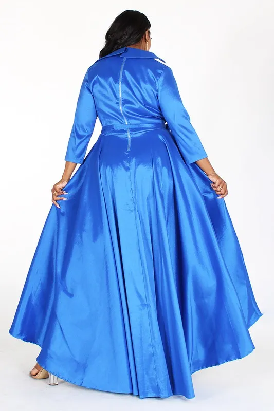 Taffeta Maxi Dress