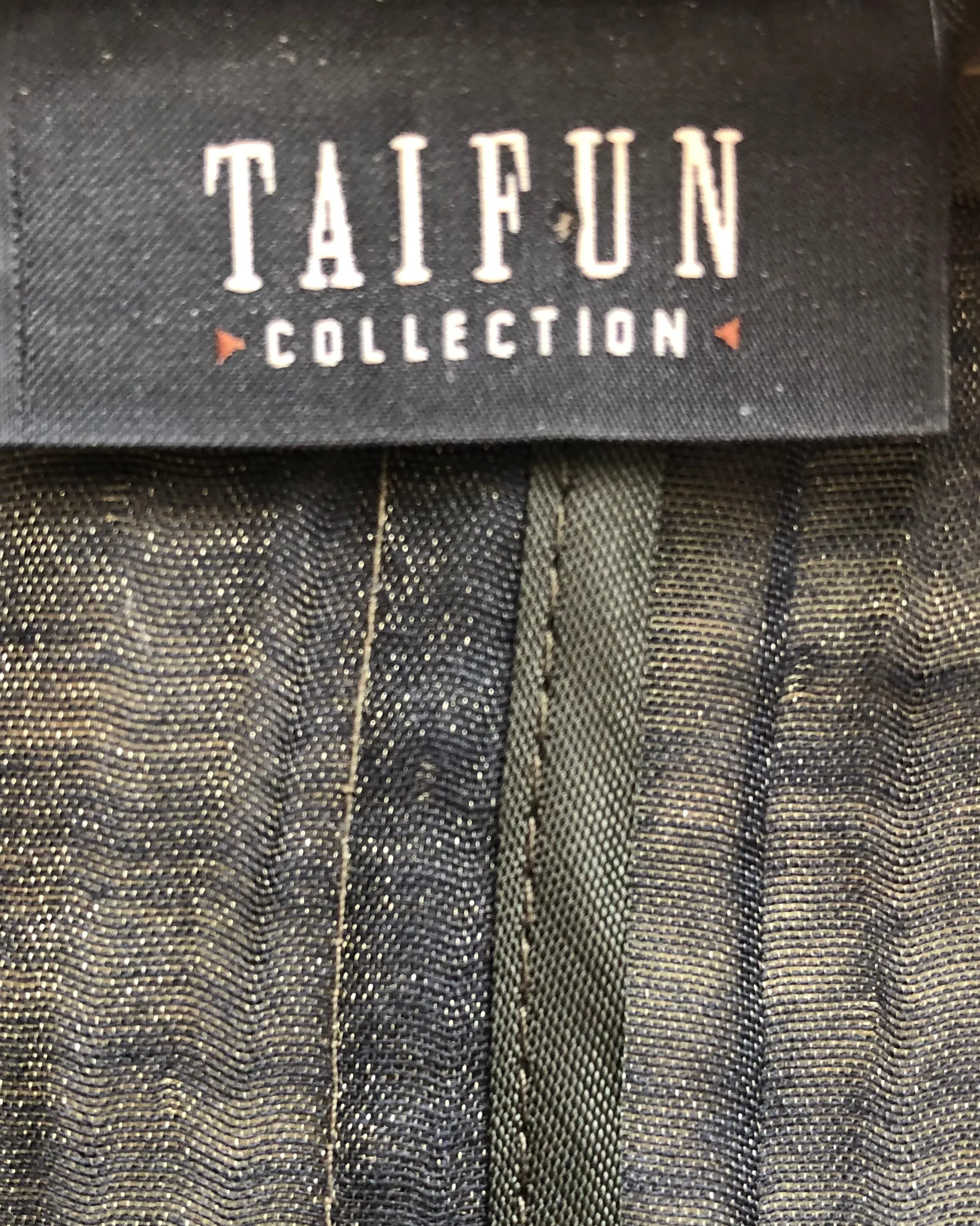 Taifun Collection Sheer Cotton Summr Jacket Olive Green UK Size 8