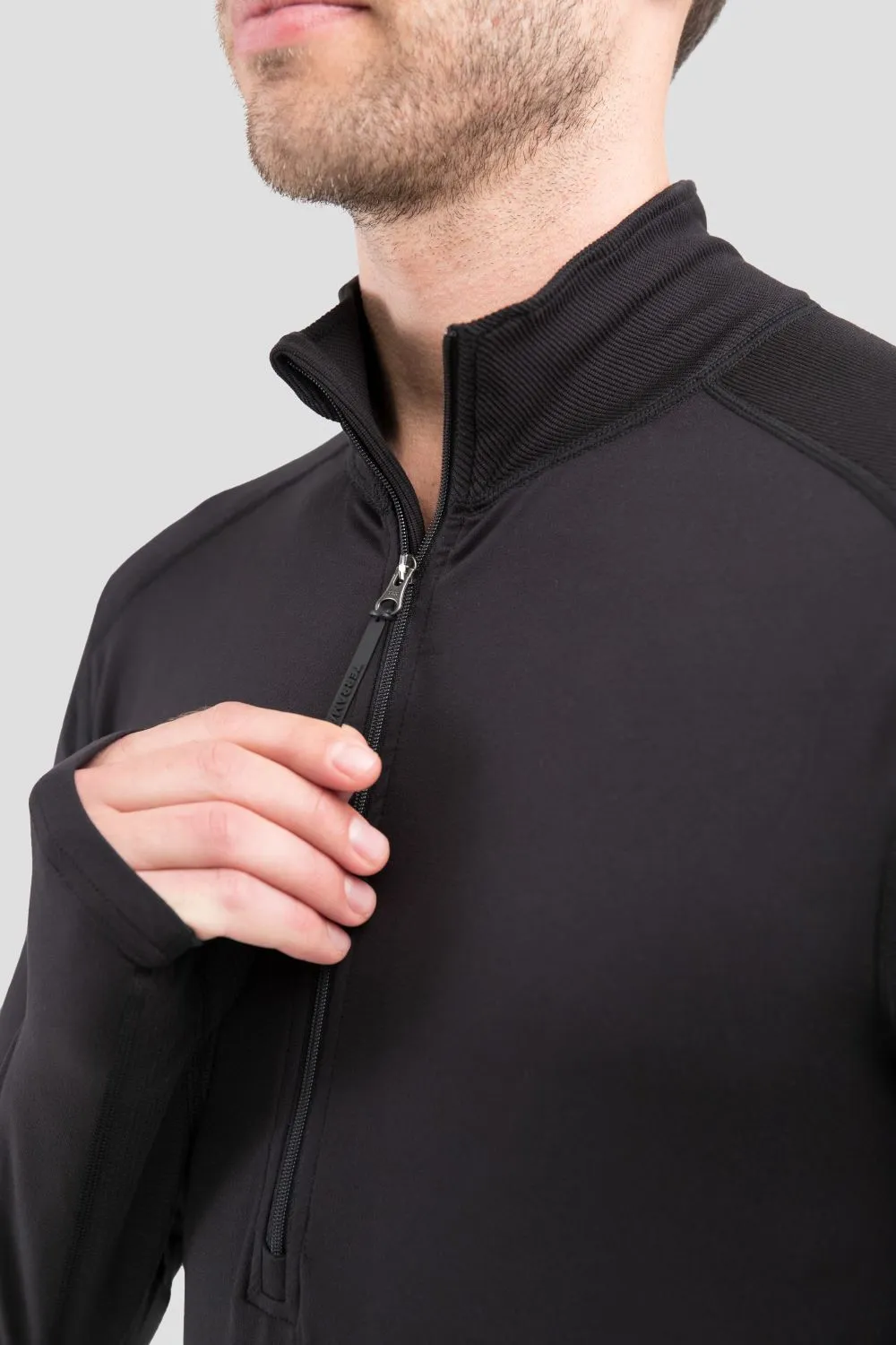 'Terramar' Men's 2.0 Thermolator® Performance Half Zip - Black