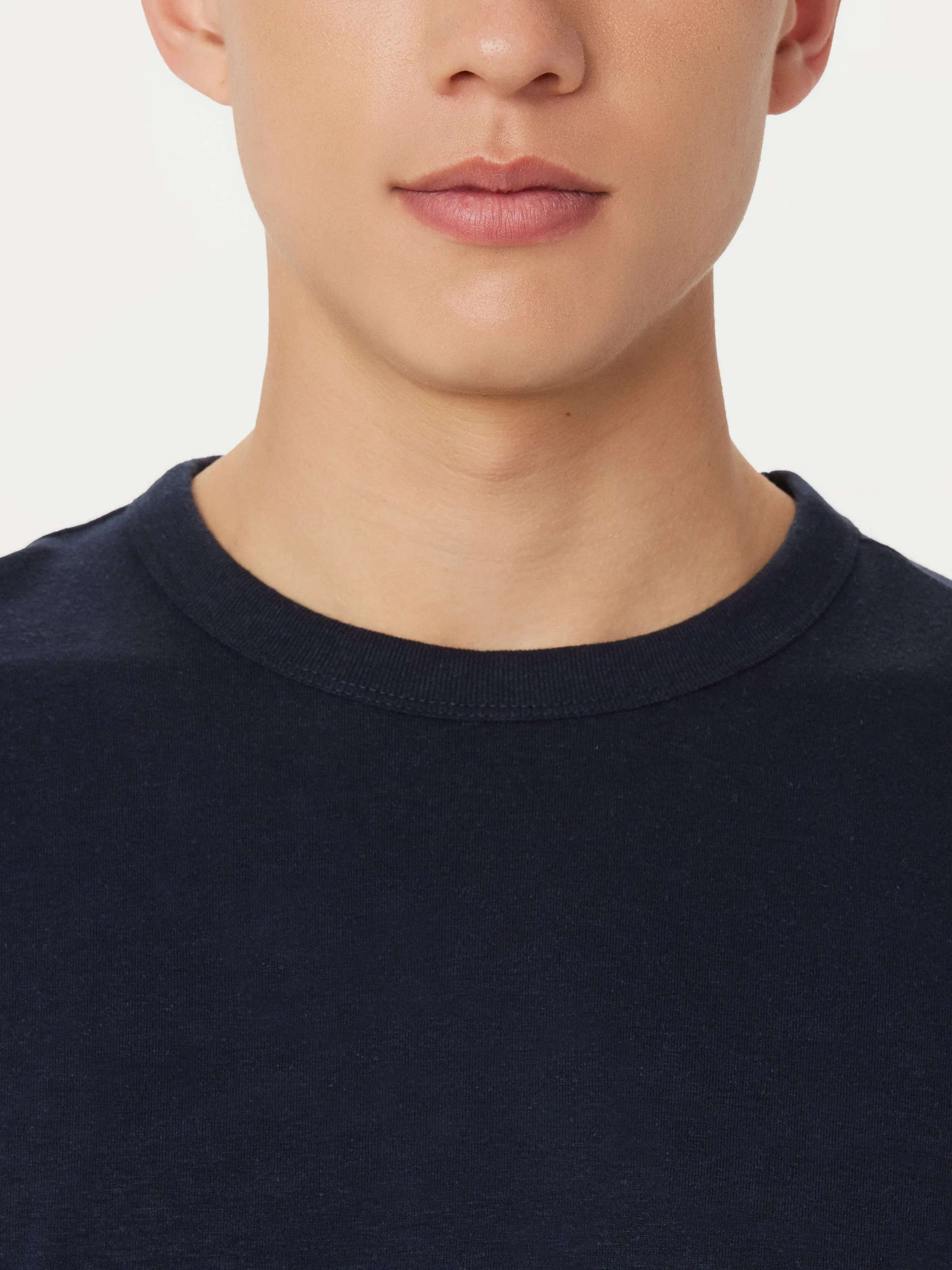 The Relaxed Hemp T-Shirt in Deep Blue