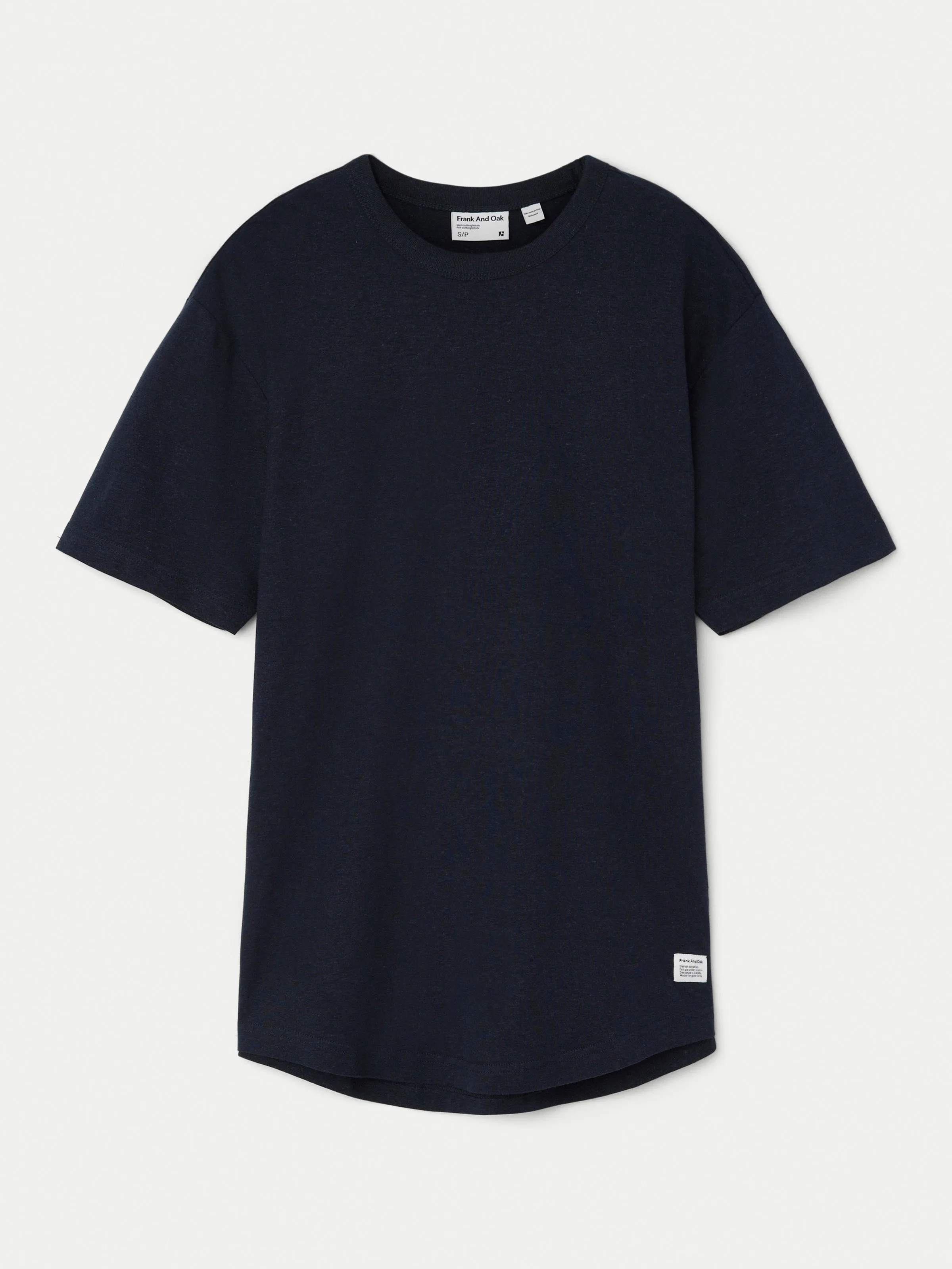 The Relaxed Hemp T-Shirt in Deep Blue