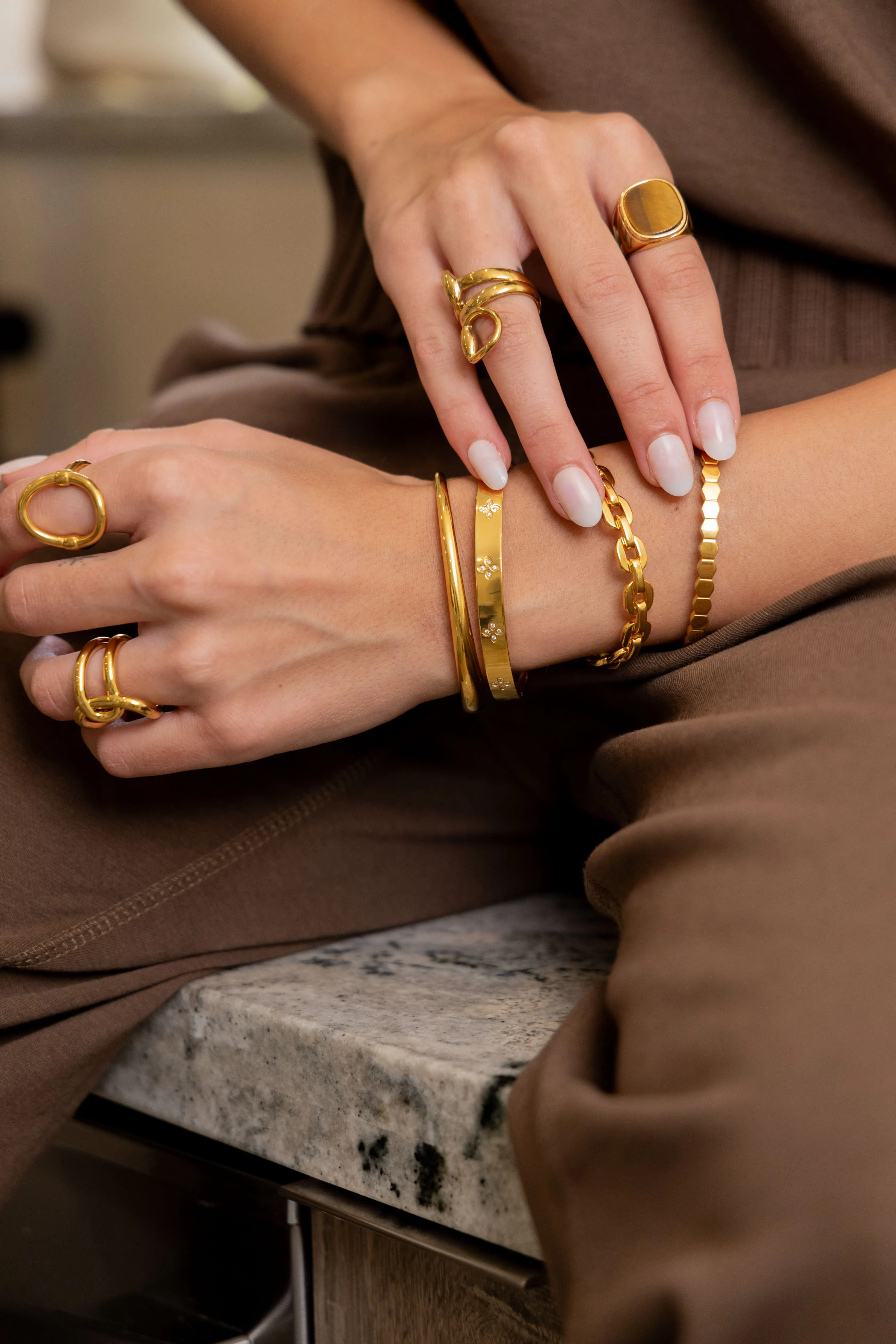 Tiger Eye Statement Ring