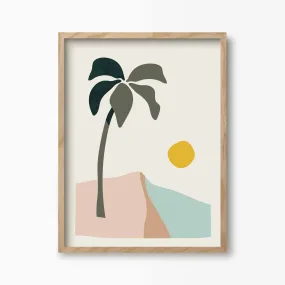 Tropical Beach Art Print