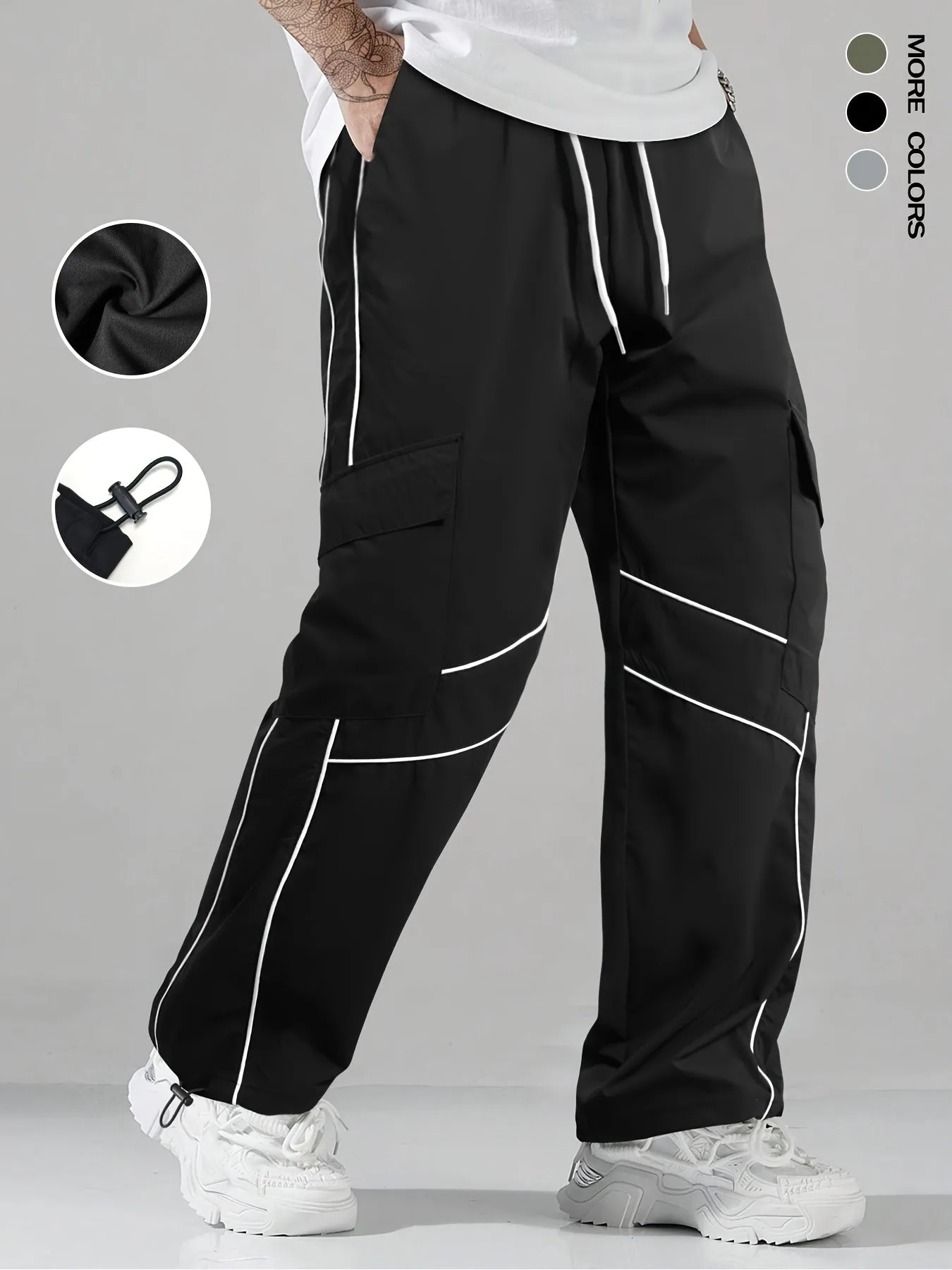 Ultra-Soft Men's Loose Fit Drawstring Sweatpants - Lightweight, Breathable, Comfy, and Stretchy for Sport, Casual Wear, and Relaxation - Perfect for Everyday Activities