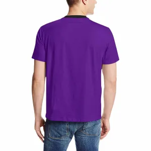 Uniquely You Mens T-Shirt /  Indigo Purple     - Short Sleeve Casual Shirt