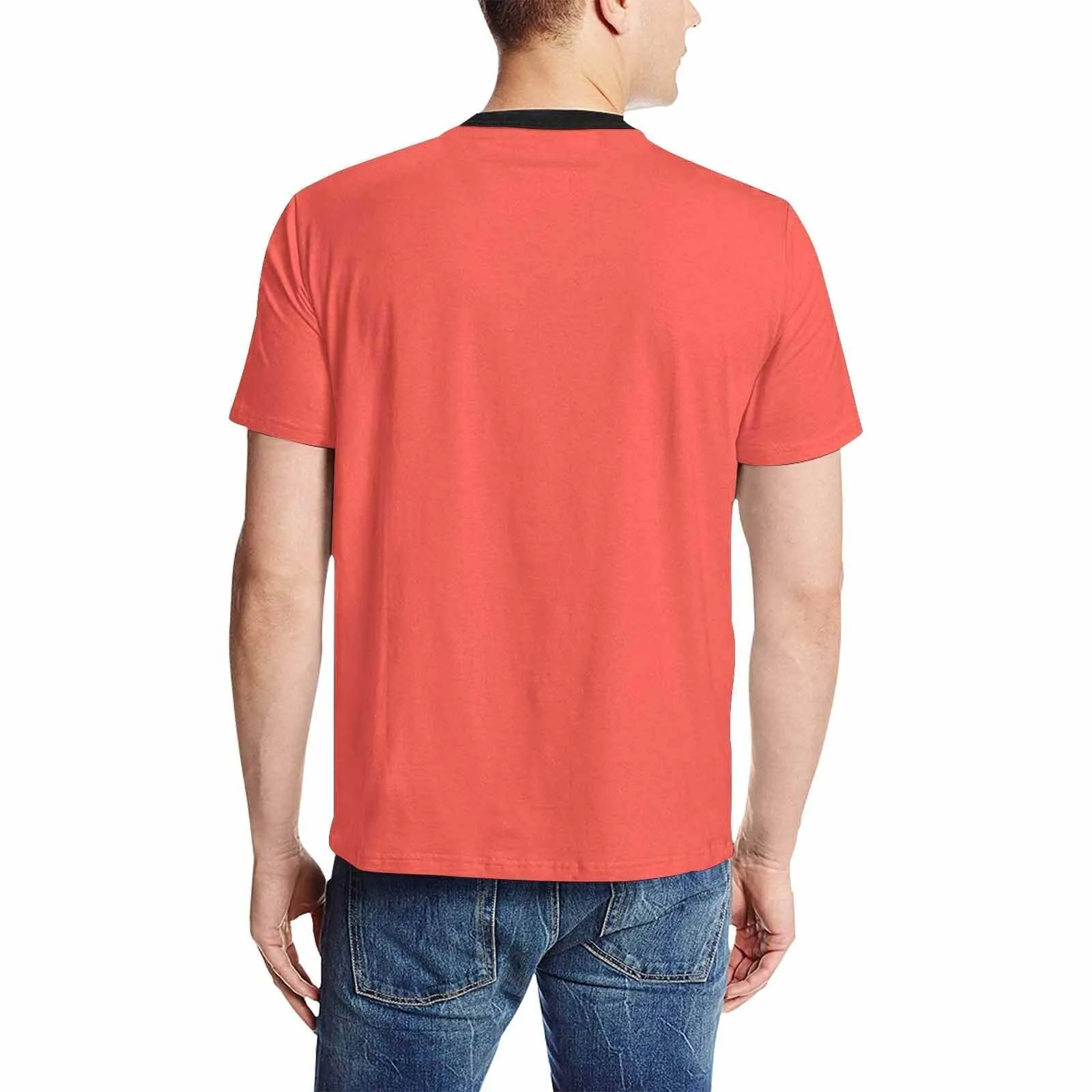 Uniquely You Mens T-Shirt /  Red Orange     - Short Sleeve Casual Shirt