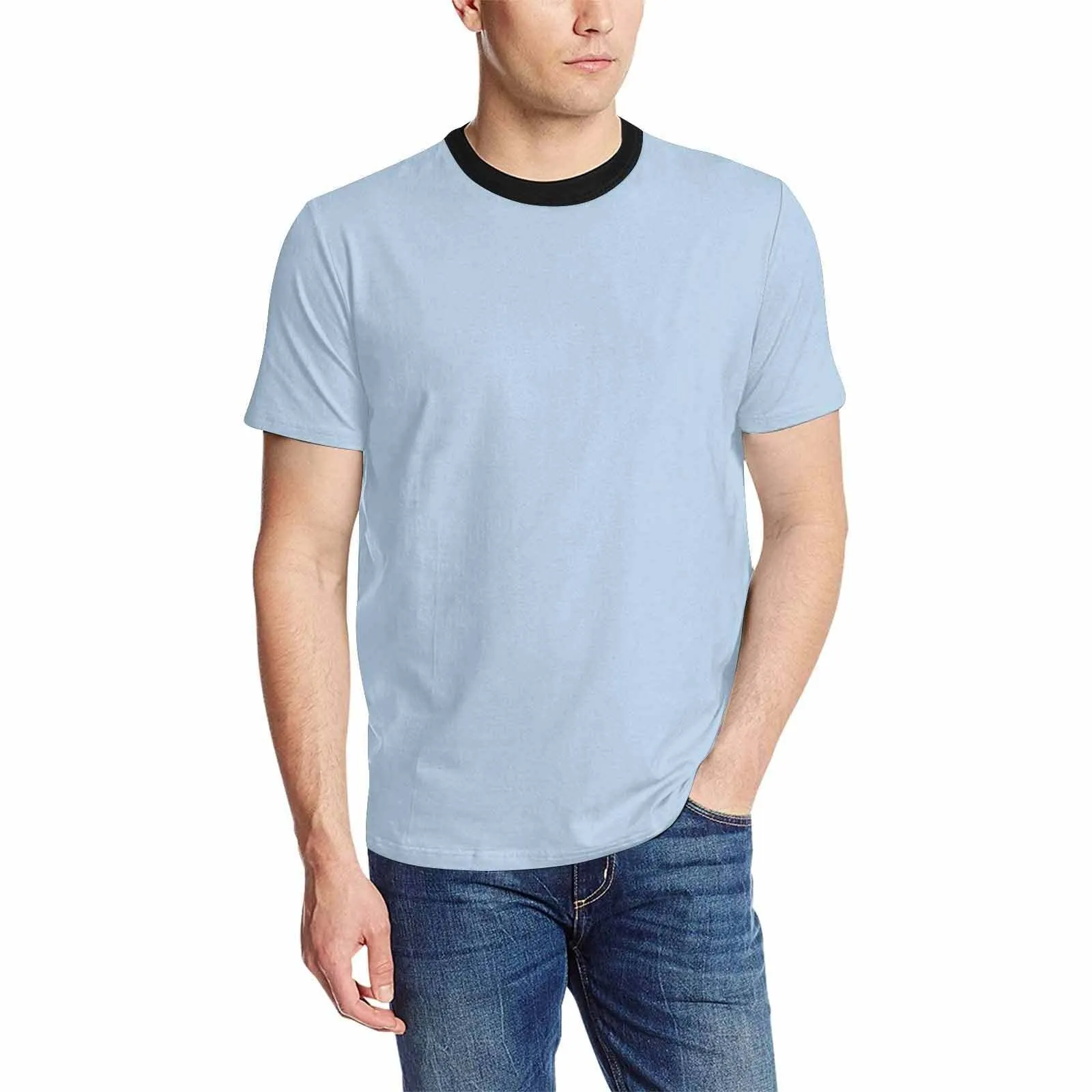 Uniquely You Mens T-Shirt /  Serenity Blue     - Short Sleeve Casual Shirt