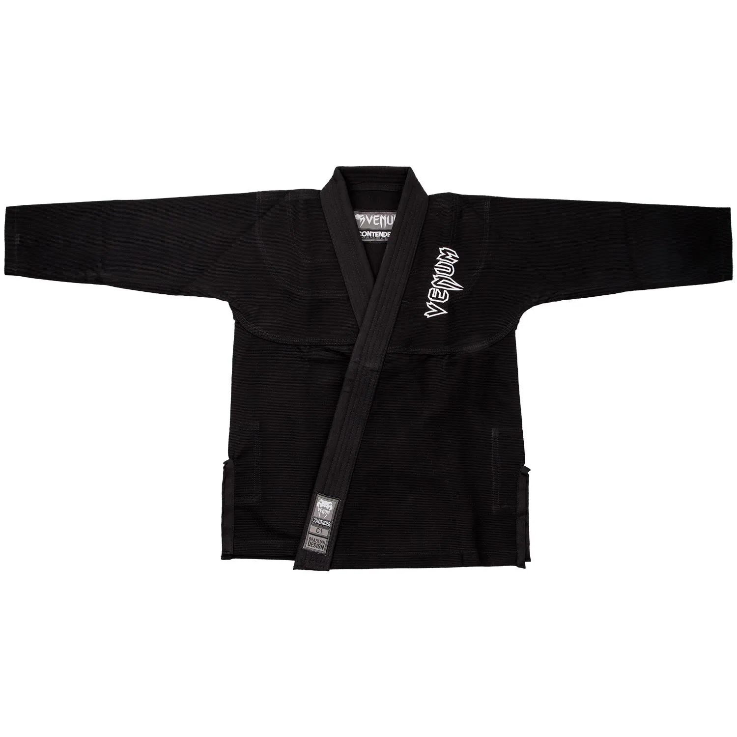 Venum Contender Kids BJJ Gi (Free white belt included) - Black