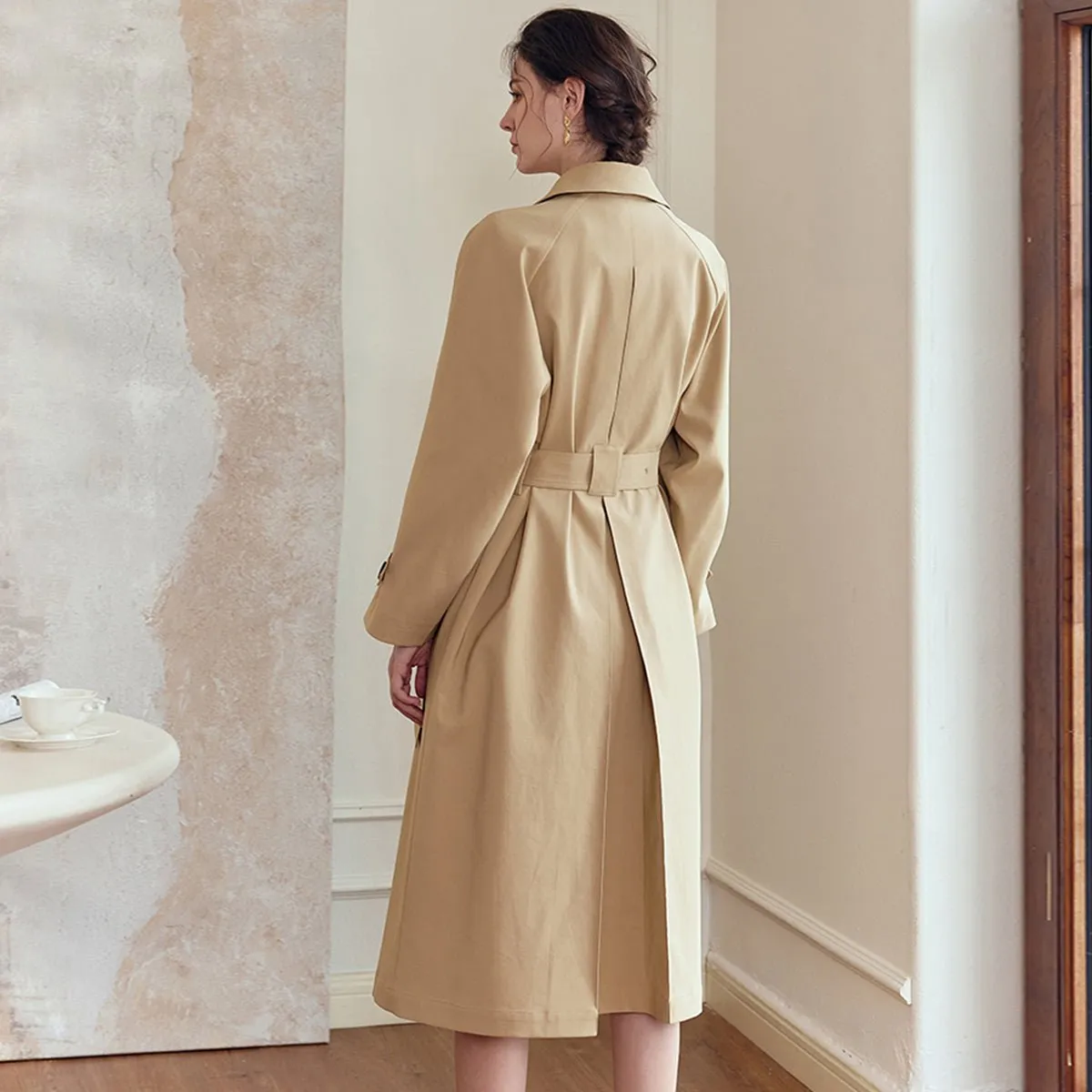 Versatile Khaki Trench Coat