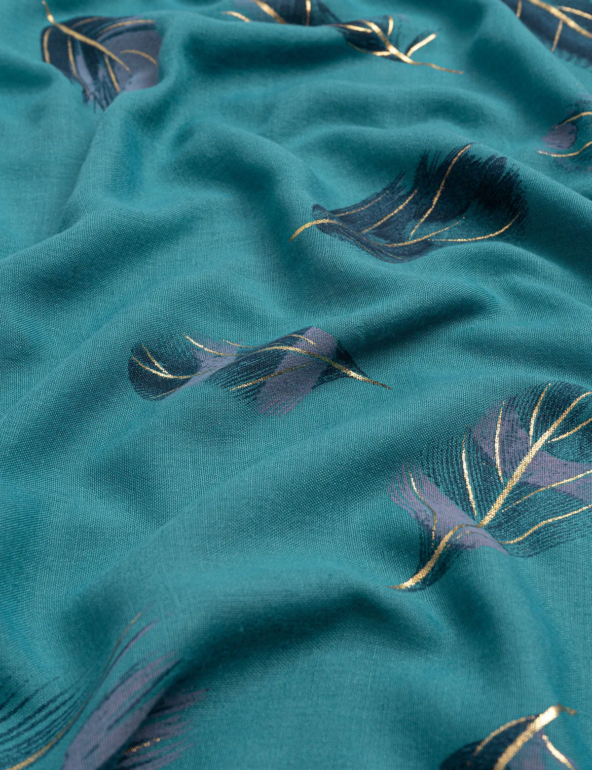 Windy Feathers Lawn Hijabs - Teal