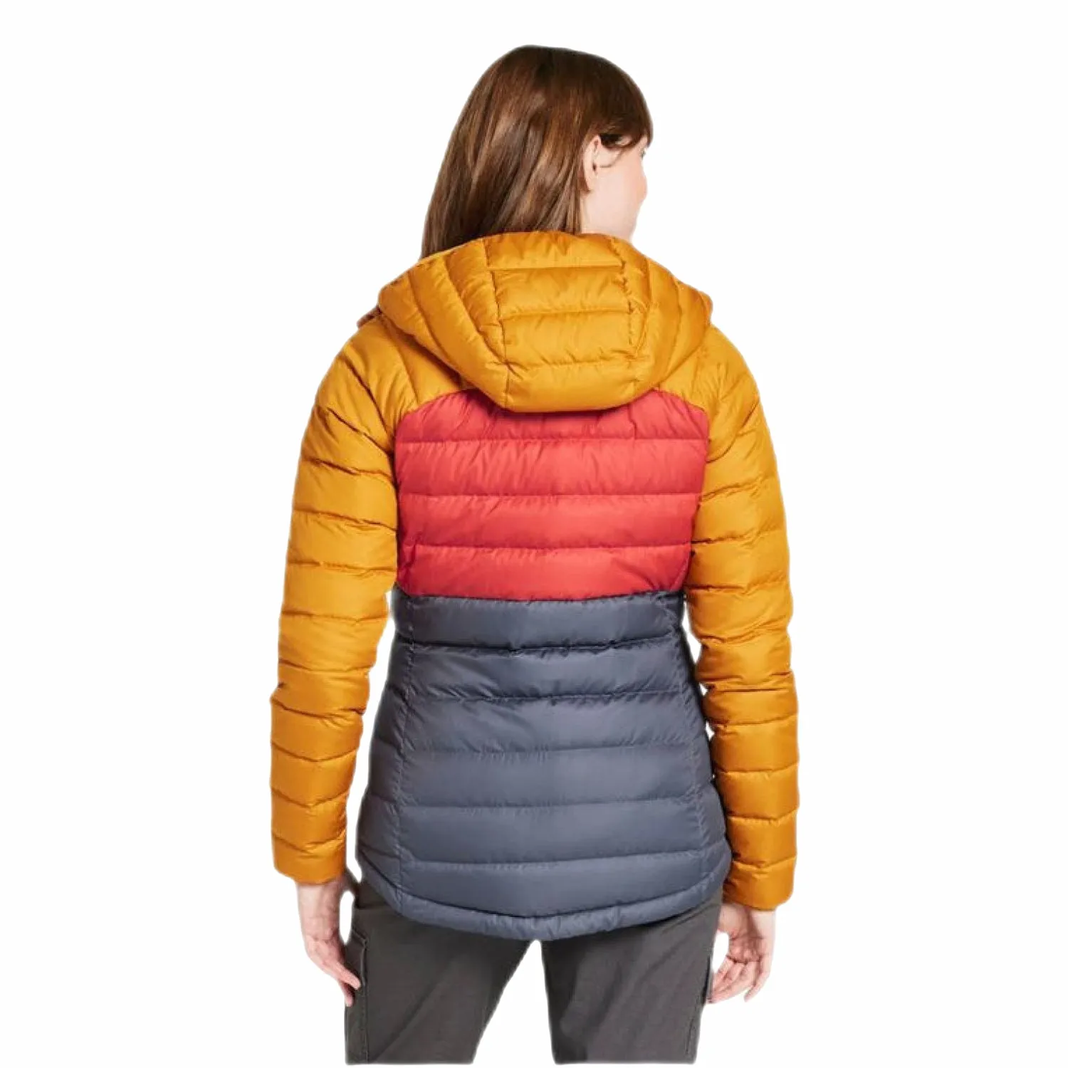 W's Bean's Down Hooded Colorblock Jacket