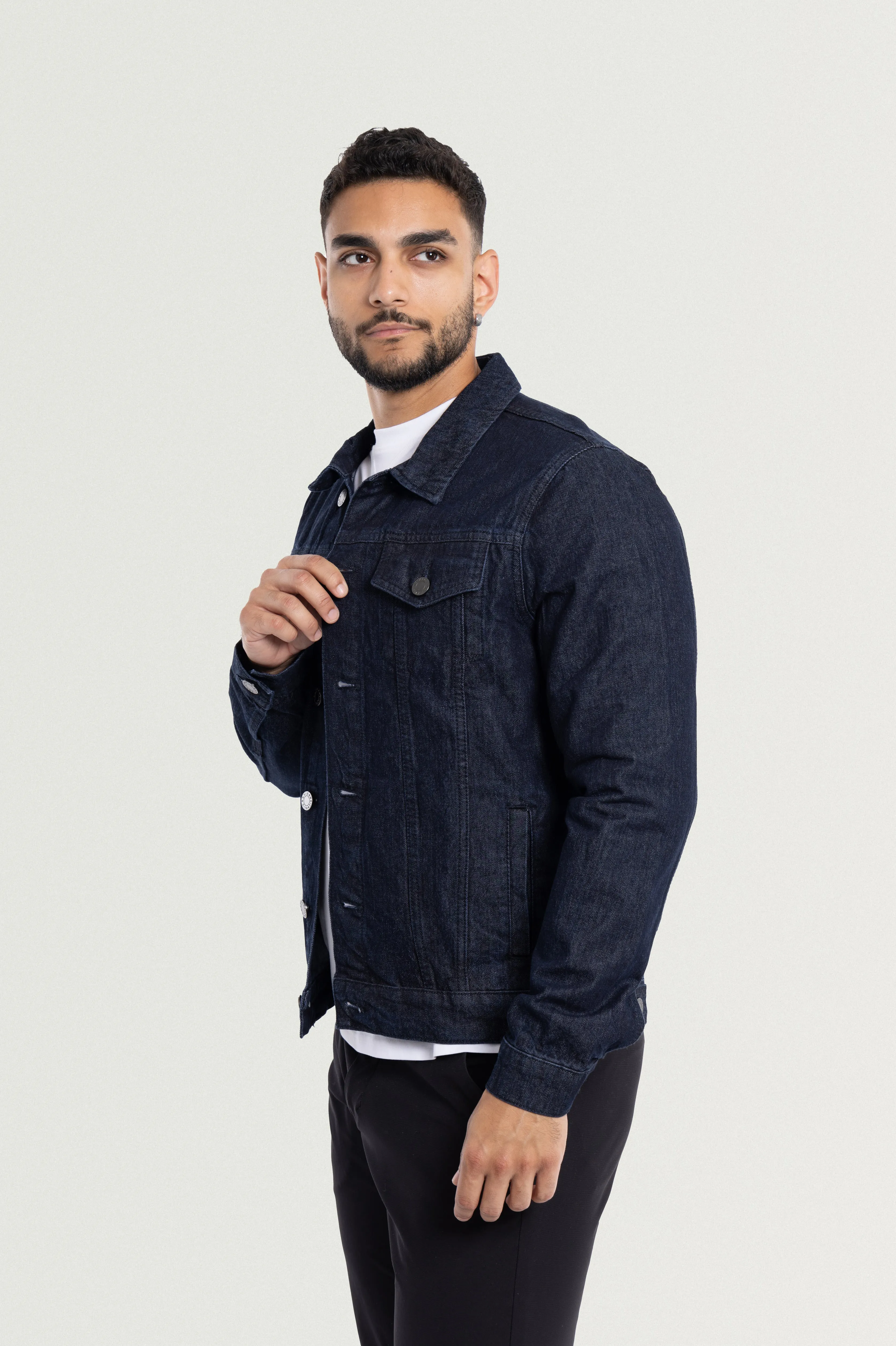 X RAY Men's Casual Biker Denim Jacket