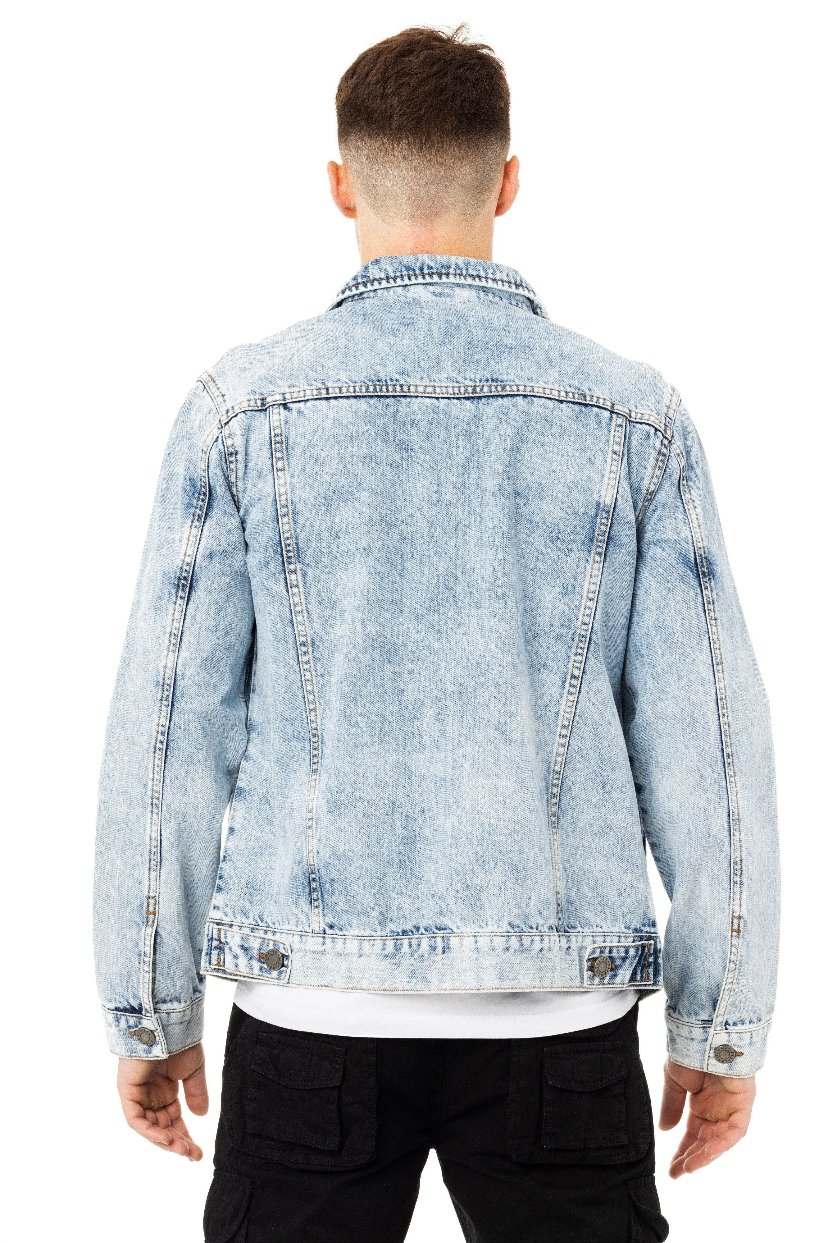 X RAY Men's Casual Biker Denim Jacket