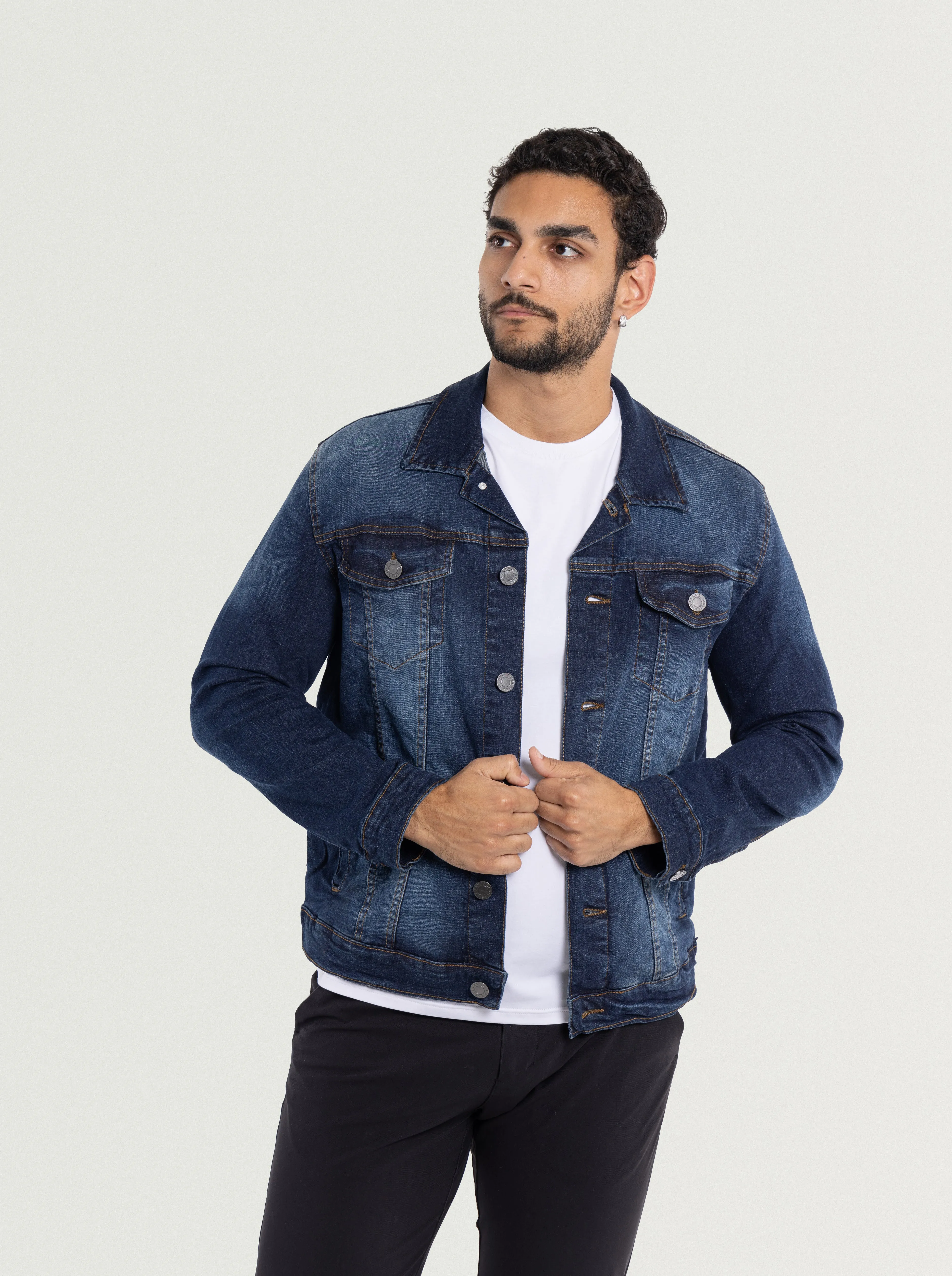 X RAY Men's Casual Biker Denim Jacket