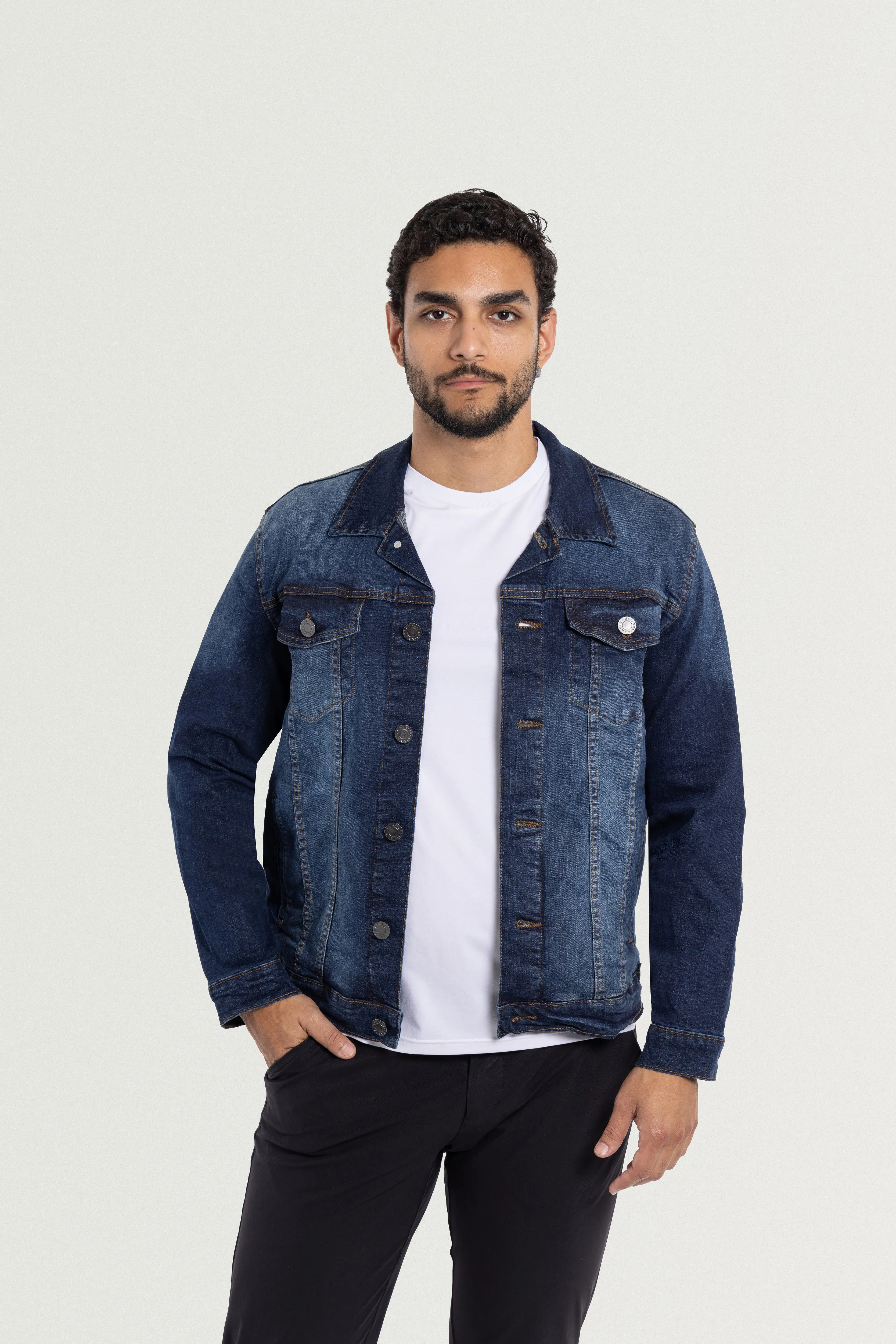 X RAY Men's Casual Biker Denim Jacket