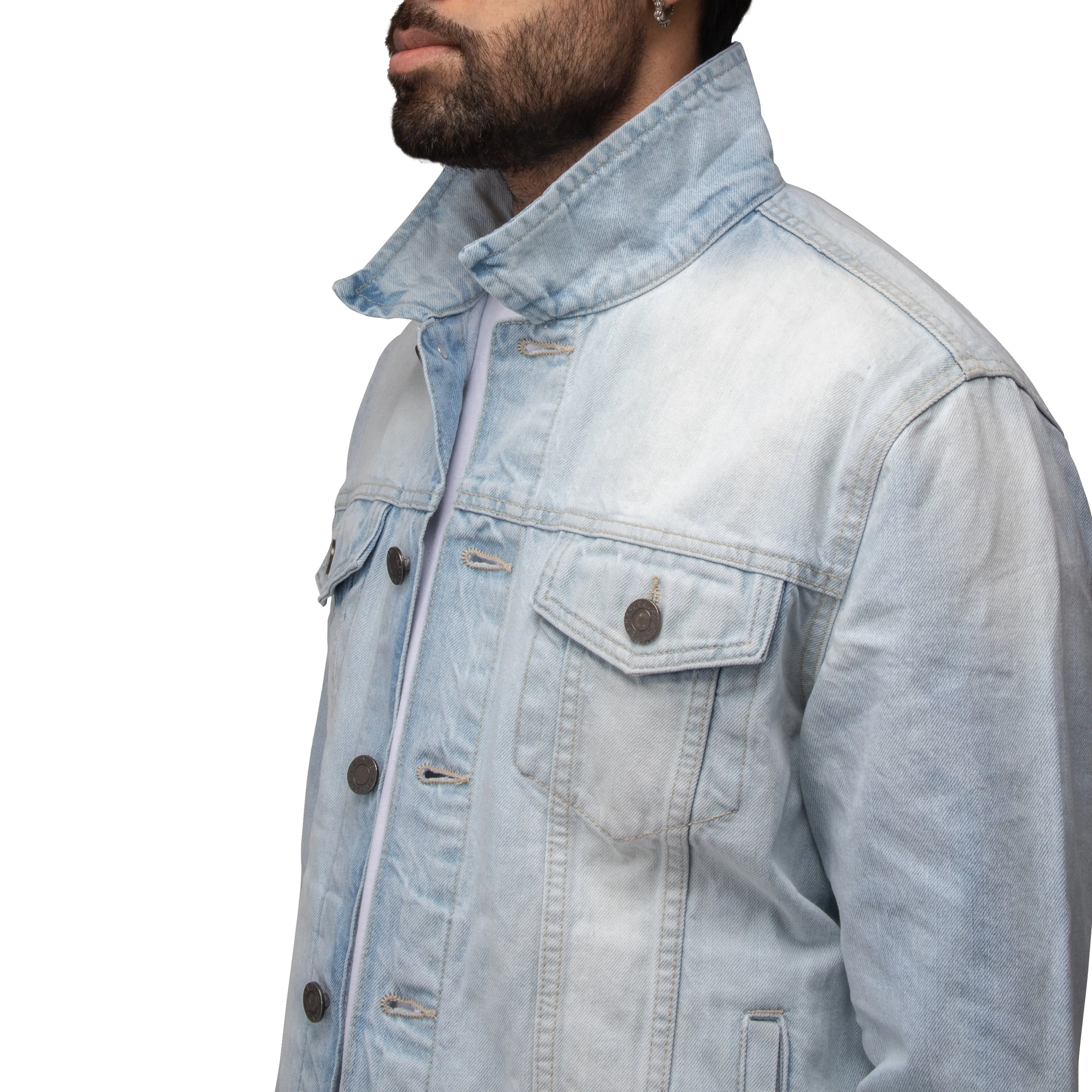 X RAY Men's Casual Biker Denim Jacket