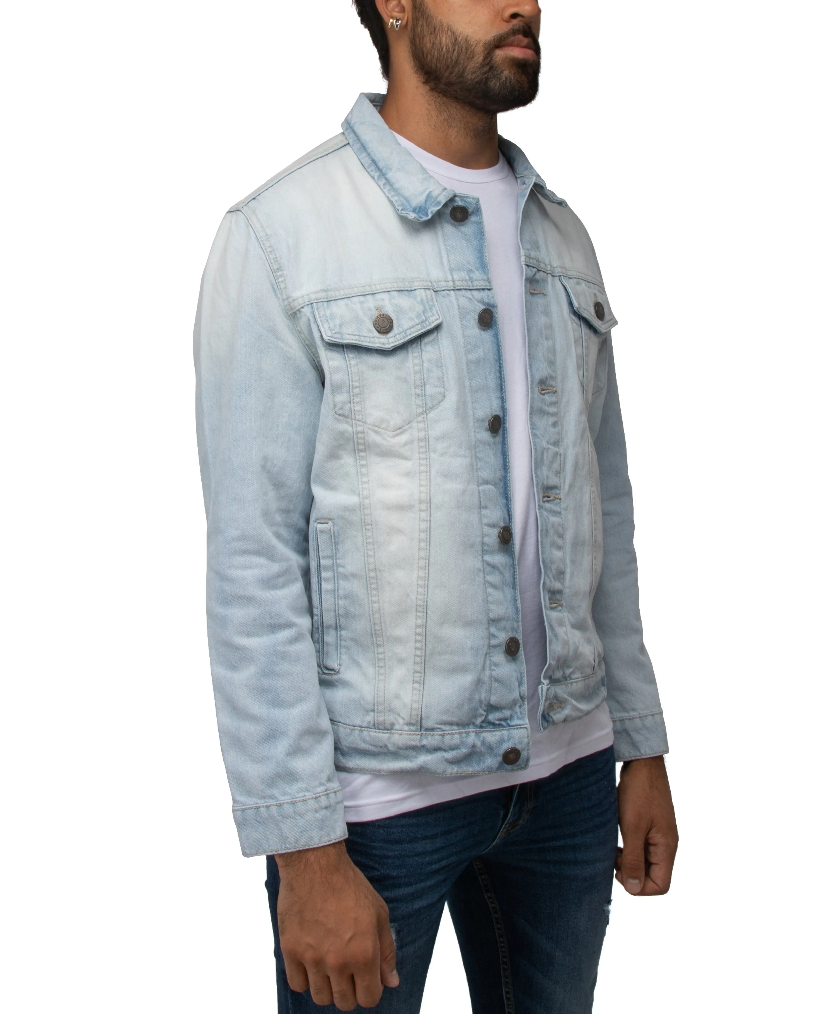 X RAY Men's Casual Biker Denim Jacket