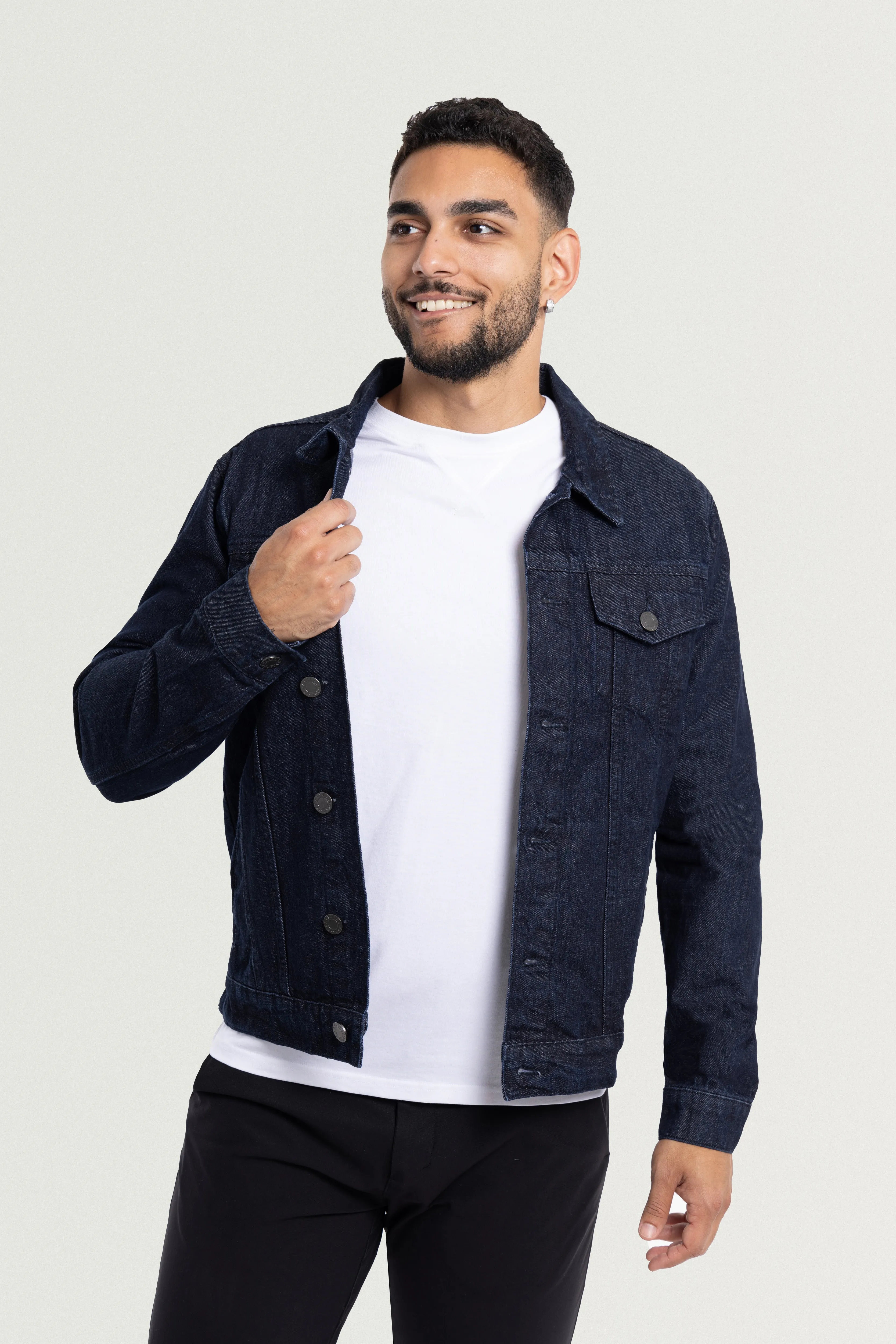 X RAY Men's Casual Biker Denim Jacket