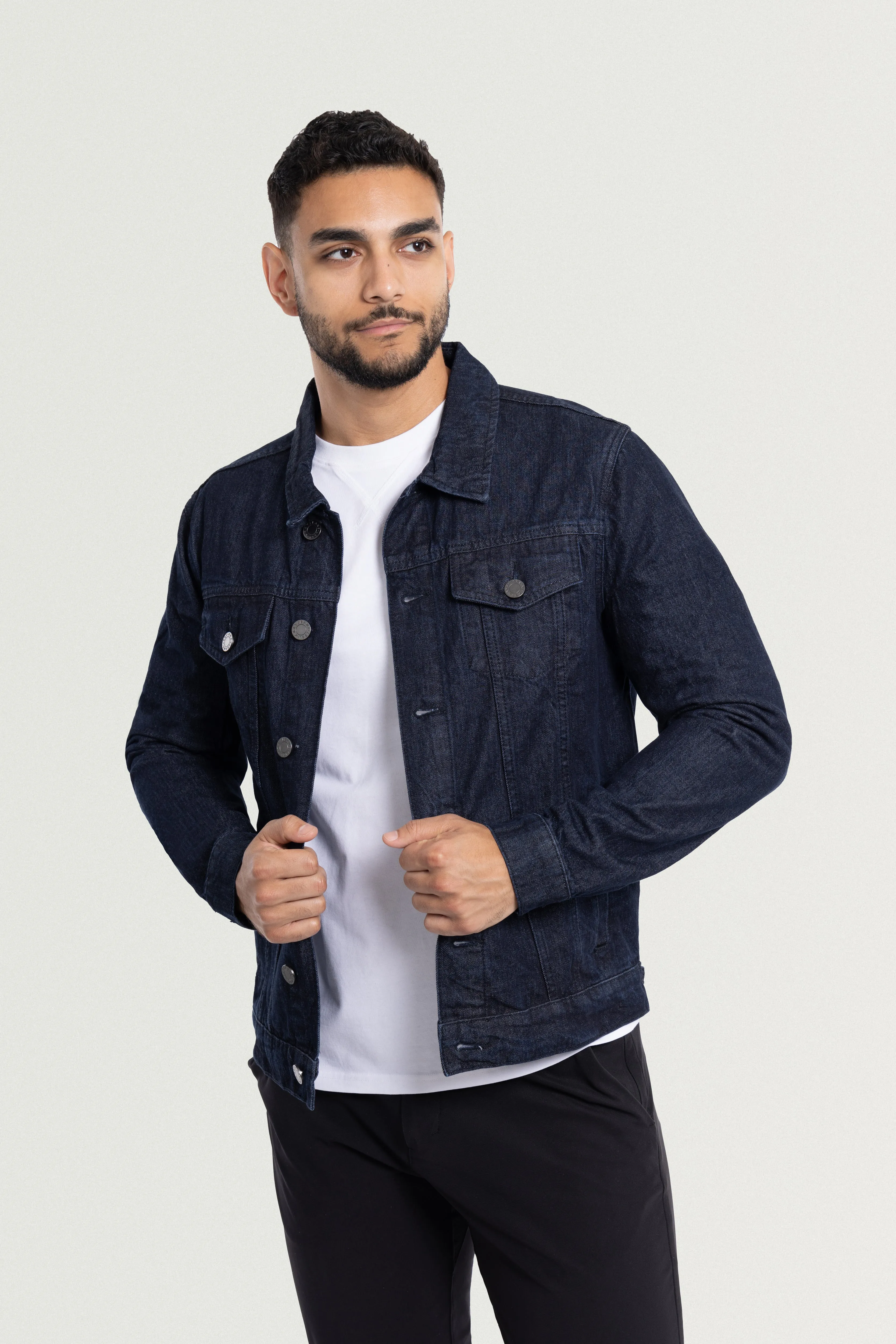 X RAY Men's Casual Biker Denim Jacket