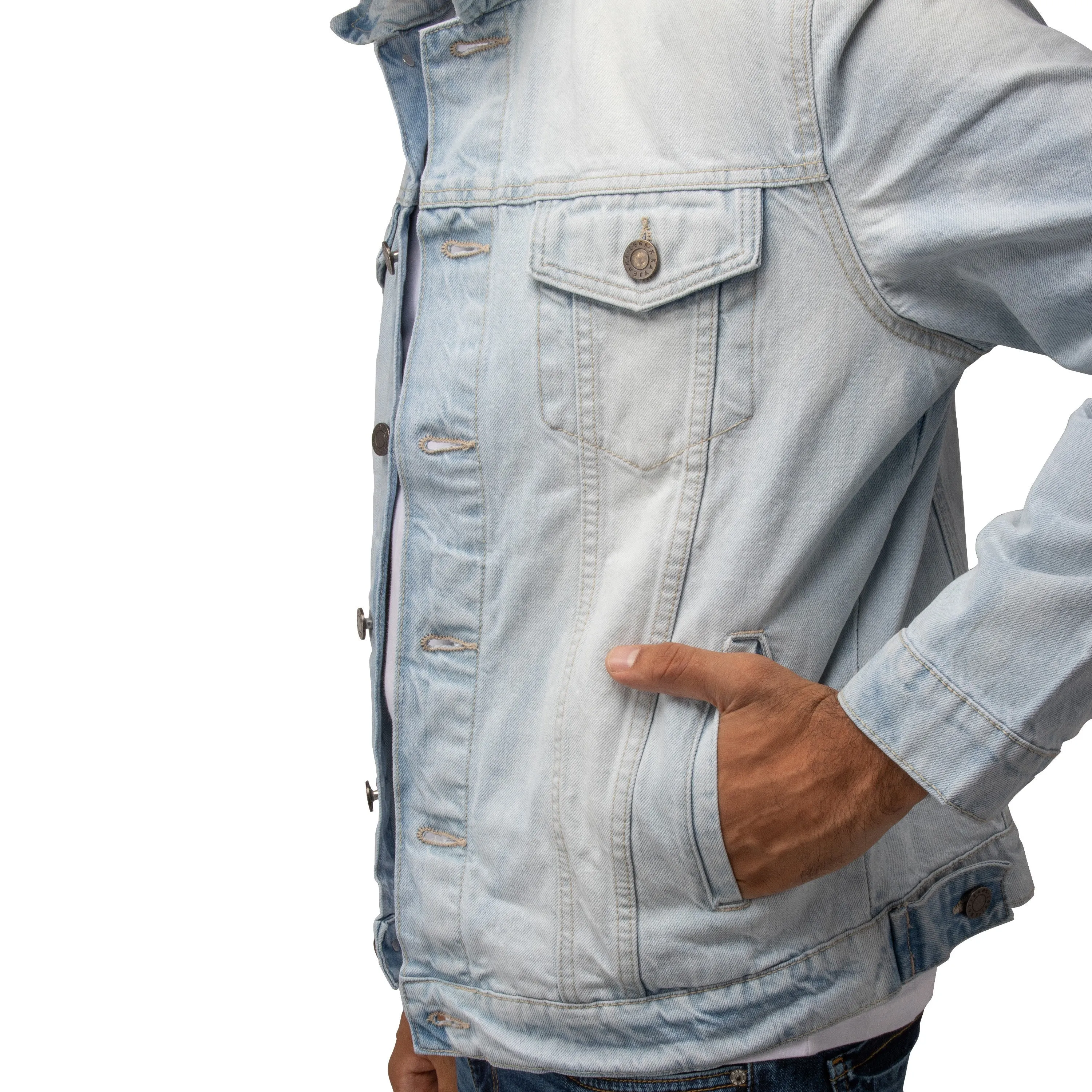 X RAY Men's Casual Biker Denim Jacket